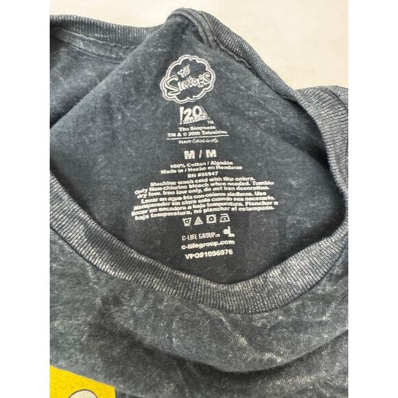 Bart Simpson The Simpsons Graphic Tee "I Didn't Do It" Heather Gray - Medium - Picture 5 of 5